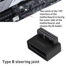 Load image into Gallery viewer, 10 PCS 3.0 19P 20P 90 Degree Motherboard Male To Female Extension Adapter, Model:, PH19A, PH19B