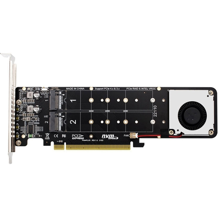 PCIe X16 to M.2 M-key NVMEx4 SSD RAID Converter Card, PCIe X16 to M.2