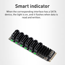 Load image into Gallery viewer, M2 M-EKY PCIE 3.0 to SATA 6G Adapter