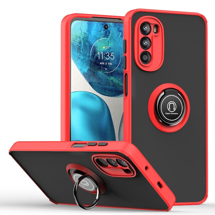 Q Shadow 1 Series TPU + PC Phone Case with Ring Holder, For OPPO A57 5G, For OPPO A74 4G, For OPPO Reno8 Pro+, For OPPO Reno8, For Motorola Moto G52, For TCL Stylus 5G, For Samsung Galaxy Xcover6 Pro