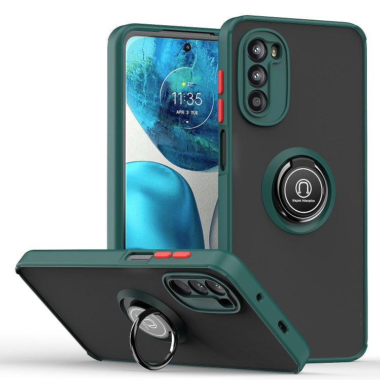 Q Shadow 1 Series TPU + PC Phone Case with Ring Holder, For OPPO A57 5G, For OPPO A74 4G, For OPPO Reno8 Pro+, For OPPO Reno8, For Motorola Moto G52, For TCL Stylus 5G, For Samsung Galaxy Xcover6 Pro