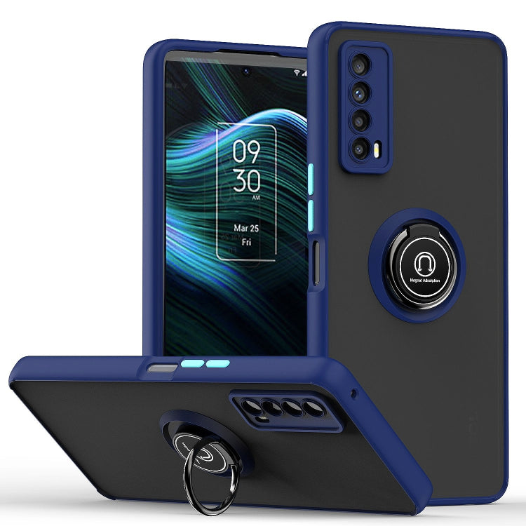 Q Shadow 1 Series TPU + PC Phone Case with Ring Holder, For OPPO A57 5G, For OPPO A74 4G, For OPPO Reno8 Pro+, For OPPO Reno8, For Motorola Moto G52, For TCL Stylus 5G, For Samsung Galaxy Xcover6 Pro