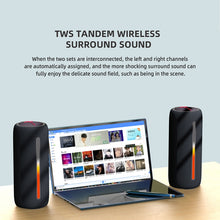 Load image into Gallery viewer, HOPESTAR P37 Outdoor Portable RGB Light Waterproof Wireless Bluetooth Speaker