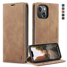 Load image into Gallery viewer, CaseMe-013 Multifunctional Retro Frosted Leather Phone Case, For iPhone 14, For iPhone 14 Plus, For iPhone 14 Pro, For iPhone 14 Pro Max