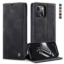 Load image into Gallery viewer, CaseMe-013 Multifunctional Retro Frosted Leather Phone Case, For iPhone 14, For iPhone 14 Plus, For iPhone 14 Pro, For iPhone 14 Pro Max