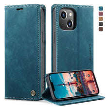 Load image into Gallery viewer, CaseMe-013 Multifunctional Retro Frosted Leather Phone Case, For iPhone 14, For iPhone 14 Plus, For iPhone 14 Pro, For iPhone 14 Pro Max