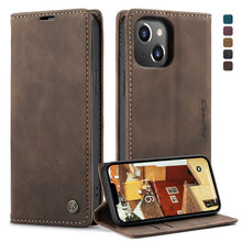 Load image into Gallery viewer, CaseMe-013 Multifunctional Retro Frosted Leather Phone Case, For iPhone 14, For iPhone 14 Plus, For iPhone 14 Pro, For iPhone 14 Pro Max