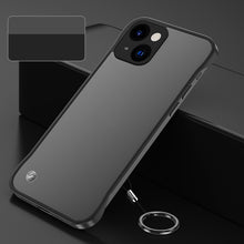 Load image into Gallery viewer, Metal Lens Frosted Finger Ring Strap Phone Case, For iPhone 14, For iPhone 14 Plus, For iPhone 14 Pro, For iPhone 14 Pro Max