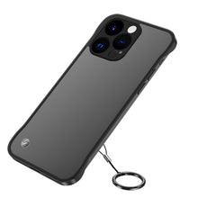 Load image into Gallery viewer, Metal Lens Frosted Finger Ring Strap Phone Case, For iPhone 14, For iPhone 14 Plus, For iPhone 14 Pro, For iPhone 14 Pro Max