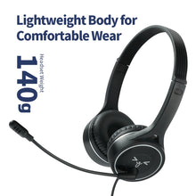 Load image into Gallery viewer, SOYTO SY-G30C Long Microphone Wired Noise Cancelling Ergonomic Gaming Headset, 3.5mm, USB
