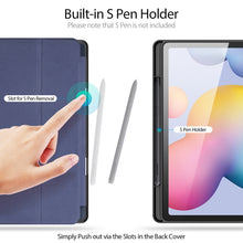 Load image into Gallery viewer, DUX DUCIS Domo Series Horizontal Flip Magnetic PU Leather Case with Three-folding Holder &amp; Pen Slot, For Galaxy Tab S6 Lite 10.4 inch