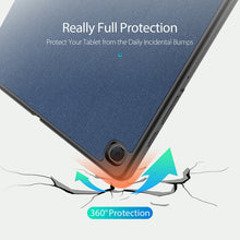 Load image into Gallery viewer, DUX DUCIS Domo Series Horizontal Flip Magnetic PU Leather Case with Three-folding Holder &amp; Pen Slot, For Galaxy Tab S6 Lite 10.4 inch