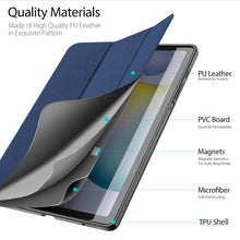 Load image into Gallery viewer, DUX DUCIS Domo Series Horizontal Flip Magnetic PU Leather Case with Three-folding Holder &amp; Pen Slot, For Galaxy Tab S6 Lite 10.4 inch