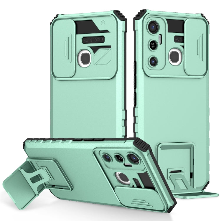 Stereoscopic Holder Sliding Camshield Phone Case, For Infinix Hot 11S NFC, For Infinix Hot 11, For Infinix Hot 10 Play/11 Play, For Infinix Hot 10s, For vivo Y20, For Xiaomi Redmi Note 11/11S Global
