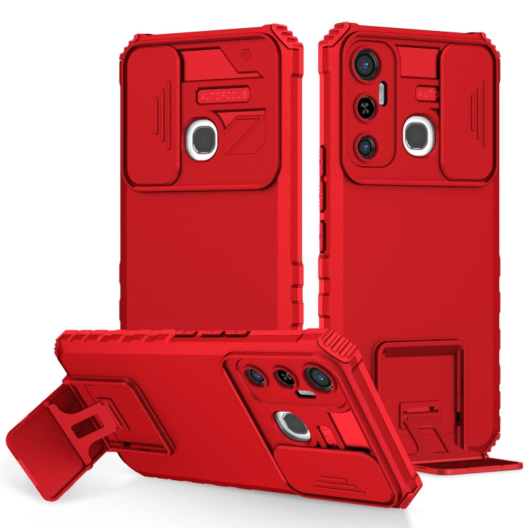 Stereoscopic Holder Sliding Camshield Phone Case, For Infinix Hot 11S NFC, For Infinix Hot 11, For Infinix Hot 10 Play/11 Play, For Infinix Hot 10s, For vivo Y20, For Xiaomi Redmi Note 11/11S Global