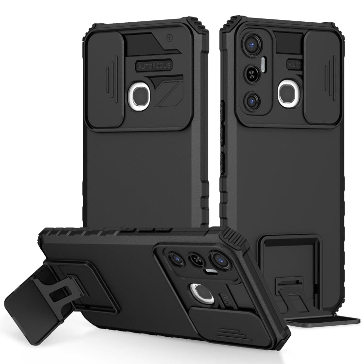 Stereoscopic Holder Sliding Camshield Phone Case, For Infinix Hot 11S NFC, For Infinix Hot 11, For Infinix Hot 10 Play/11 Play, For Infinix Hot 10s, For vivo Y20, For Xiaomi Redmi Note 11/11S Global