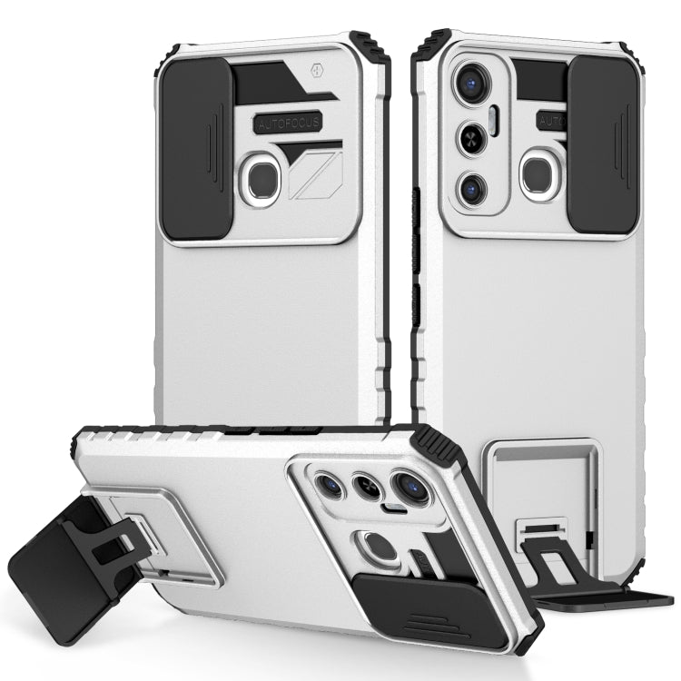 Stereoscopic Holder Sliding Camshield Phone Case, For Infinix Hot 11S NFC, For Infinix Hot 11, For Infinix Hot 10 Play/11 Play, For Infinix Hot 10s, For vivo Y20, For Xiaomi Redmi Note 11/11S Global
