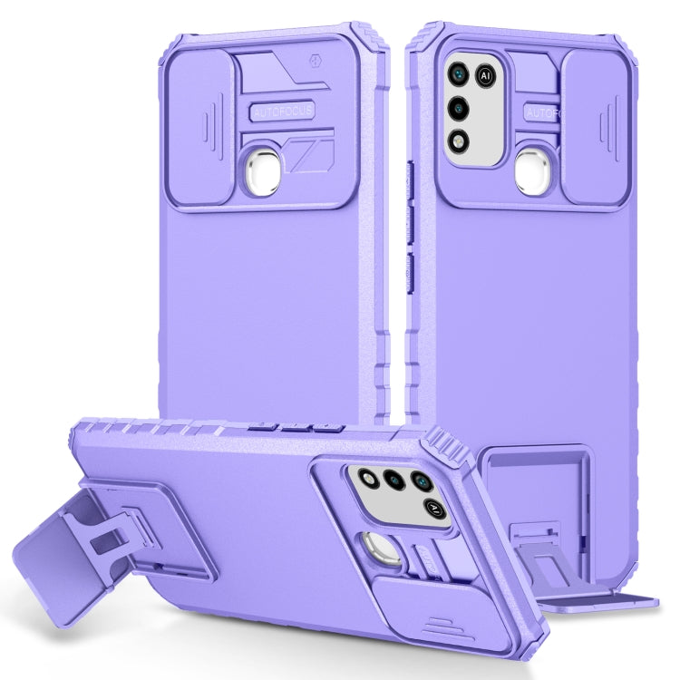 Stereoscopic Holder Sliding Camshield Phone Case, For Infinix Hot 11S NFC, For Infinix Hot 11, For Infinix Hot 10 Play/11 Play, For Infinix Hot 10s, For vivo Y20, For Xiaomi Redmi Note 11/11S Global