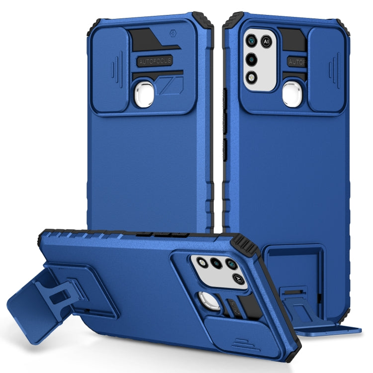Stereoscopic Holder Sliding Camshield Phone Case, For Infinix Hot 11S NFC, For Infinix Hot 11, For Infinix Hot 10 Play/11 Play, For Infinix Hot 10s, For vivo Y20, For Xiaomi Redmi Note 11/11S Global