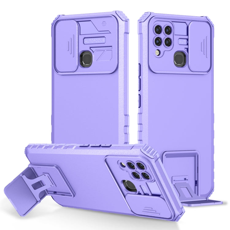 Stereoscopic Holder Sliding Camshield Phone Case, For Infinix Hot 11S NFC, For Infinix Hot 11, For Infinix Hot 10 Play/11 Play, For Infinix Hot 10s, For vivo Y20, For Xiaomi Redmi Note 11/11S Global