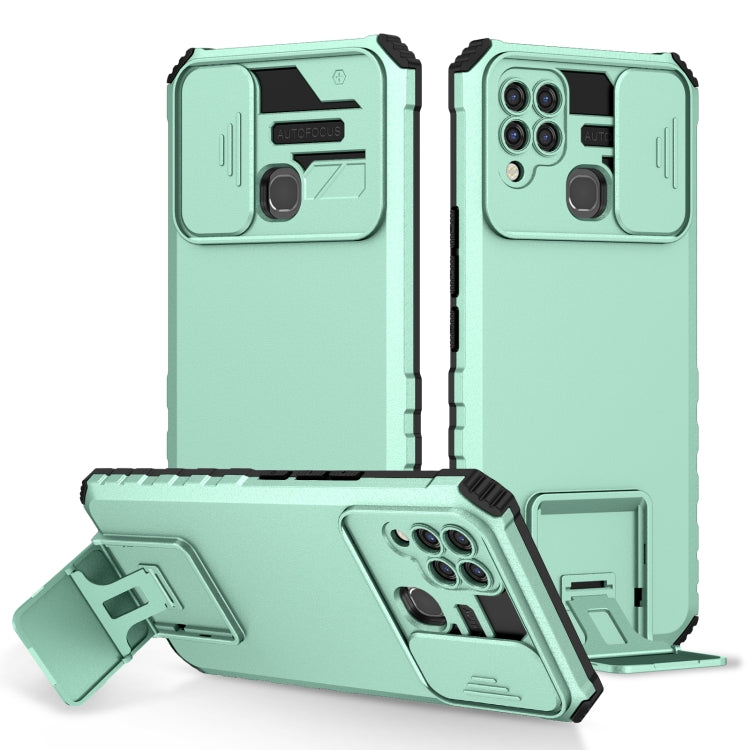 Stereoscopic Holder Sliding Camshield Phone Case, For Infinix Hot 11S NFC, For Infinix Hot 11, For Infinix Hot 10 Play/11 Play, For Infinix Hot 10s, For vivo Y20, For Xiaomi Redmi Note 11/11S Global