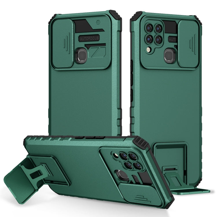 Stereoscopic Holder Sliding Camshield Phone Case, For Infinix Hot 11S NFC, For Infinix Hot 11, For Infinix Hot 10 Play/11 Play, For Infinix Hot 10s, For vivo Y20, For Xiaomi Redmi Note 11/11S Global
