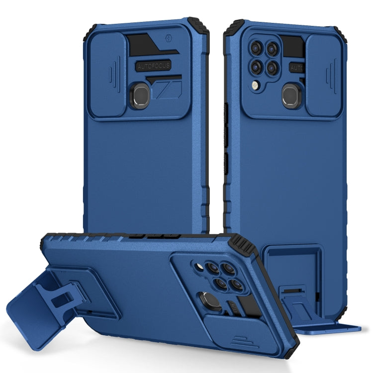 Stereoscopic Holder Sliding Camshield Phone Case, For Infinix Hot 11S NFC, For Infinix Hot 11, For Infinix Hot 10 Play/11 Play, For Infinix Hot 10s, For vivo Y20, For Xiaomi Redmi Note 11/11S Global