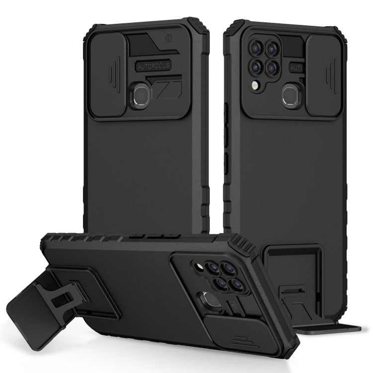 Stereoscopic Holder Sliding Camshield Phone Case, For Infinix Hot 11S NFC, For Infinix Hot 11, For Infinix Hot 10 Play/11 Play, For Infinix Hot 10s, For vivo Y20, For Xiaomi Redmi Note 11/11S Global