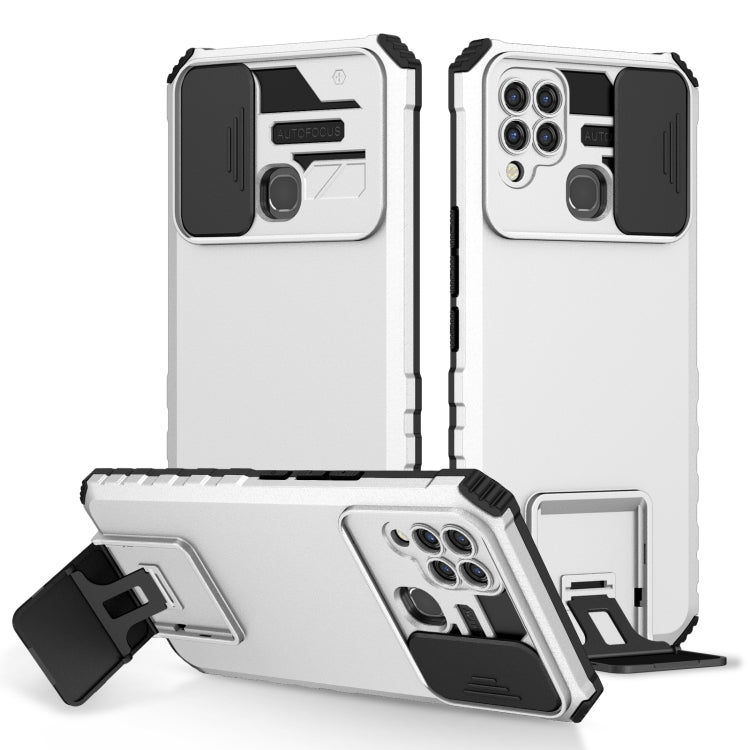 Stereoscopic Holder Sliding Camshield Phone Case, For Infinix Hot 11S NFC, For Infinix Hot 11, For Infinix Hot 10 Play/11 Play, For Infinix Hot 10s, For vivo Y20, For Xiaomi Redmi Note 11/11S Global