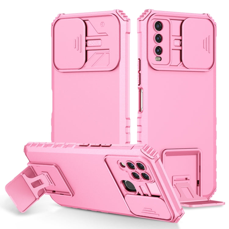Stereoscopic Holder Sliding Camshield Phone Case, For Infinix Hot 11S NFC, For Infinix Hot 11, For Infinix Hot 10 Play/11 Play, For Infinix Hot 10s, For vivo Y20, For Xiaomi Redmi Note 11/11S Global