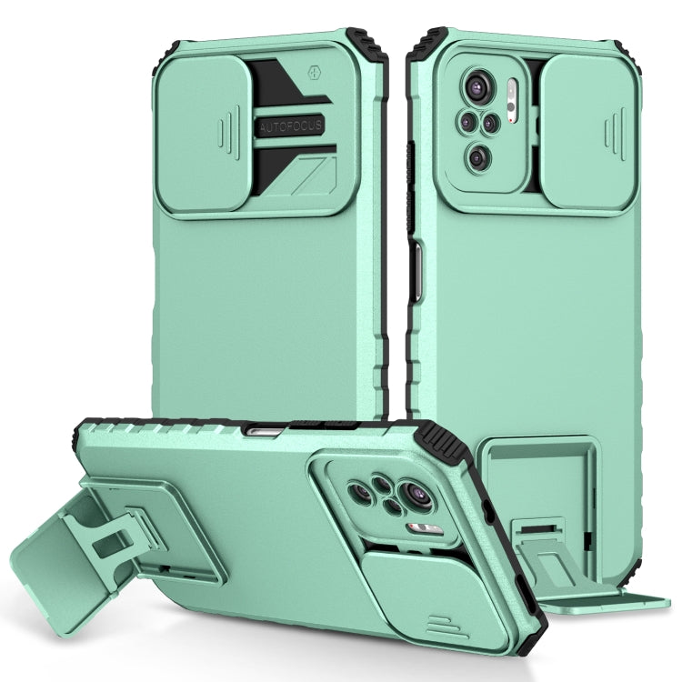 Stereoscopic Holder Sliding Camshield Phone Case, For Xiaomi Redmi Note 10 4G, For Xiaomi Redmi Note 10 Pro Global, For Xiaomi Redmi Note 10 5G
