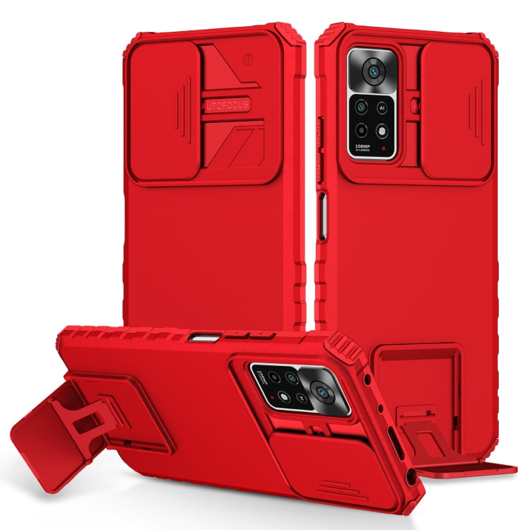 Stereoscopic Holder Sliding Camshield Phone Case, For Xiaomi Redmi Note 10 4G, For Xiaomi Redmi Note 10 Pro Global, For Xiaomi Redmi Note 10 5G