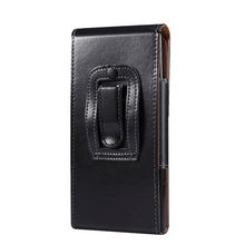 Load image into Gallery viewer, Men Glossy Texture Leather Portable Mobile Phone Waist Bag for 6.9 inch or below