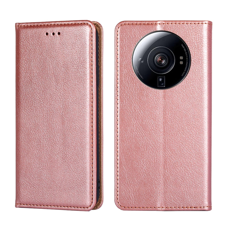 Gloss Oil Solid Color Magnetic Flip Leather Phone Case, For Xiaomi 12S Ultra, For Xiaomi Poco C40