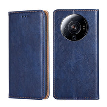 Load image into Gallery viewer, Gloss Oil Solid Color Magnetic Flip Leather Phone Case, For Xiaomi 12S Ultra, For Xiaomi Poco C40