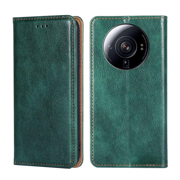 Gloss Oil Solid Color Magnetic Flip Leather Phone Case, For Xiaomi 12S Ultra, For Xiaomi Poco C40