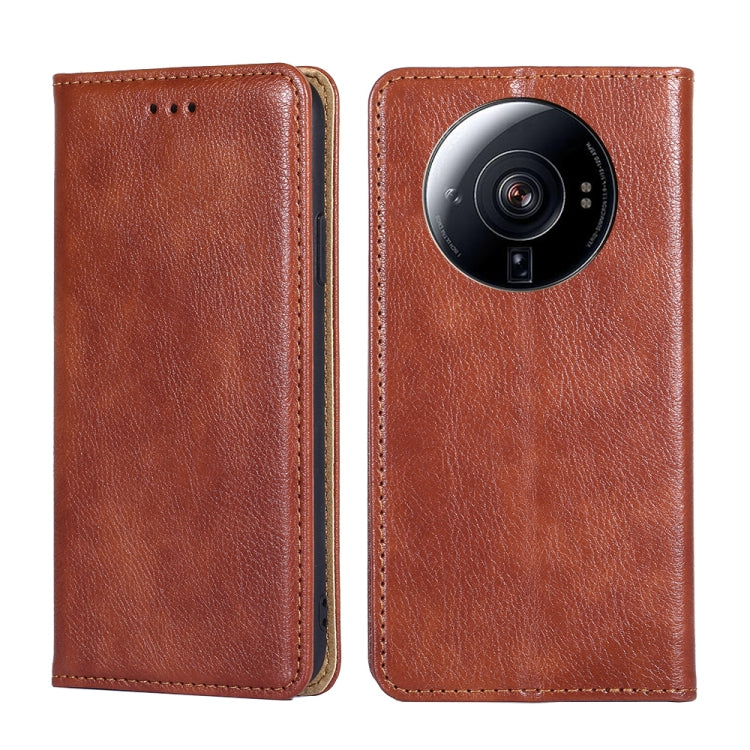 Gloss Oil Solid Color Magnetic Flip Leather Phone Case, For Xiaomi 12S Ultra, For Xiaomi Poco C40
