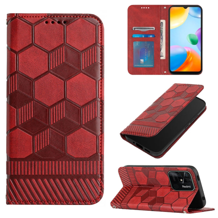 Football Texture Magnetic Leather Flip Phone Case, For Xiaomi Redmi 10C / 10 India, For Xiaomi Redmi 10A, For Xiaomi Redmi Note 11 Global 2022 / Note 11S 4G, For Xiaomi Redmi Note 11 Pro 5G / 4G Global 2022 / Note 11 Pro+ India                         ...