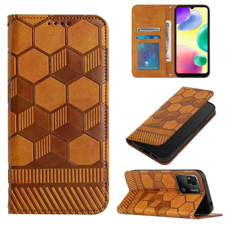 Football Texture Magnetic Leather Flip Phone Case, For Xiaomi Redmi 10C / 10 India, For Xiaomi Redmi 10A, For Xiaomi Redmi Note 11 Global 2022 / Note 11S 4G, For Xiaomi Redmi Note 11 Pro 5G / 4G Global 2022 / Note 11 Pro+ India                         ...