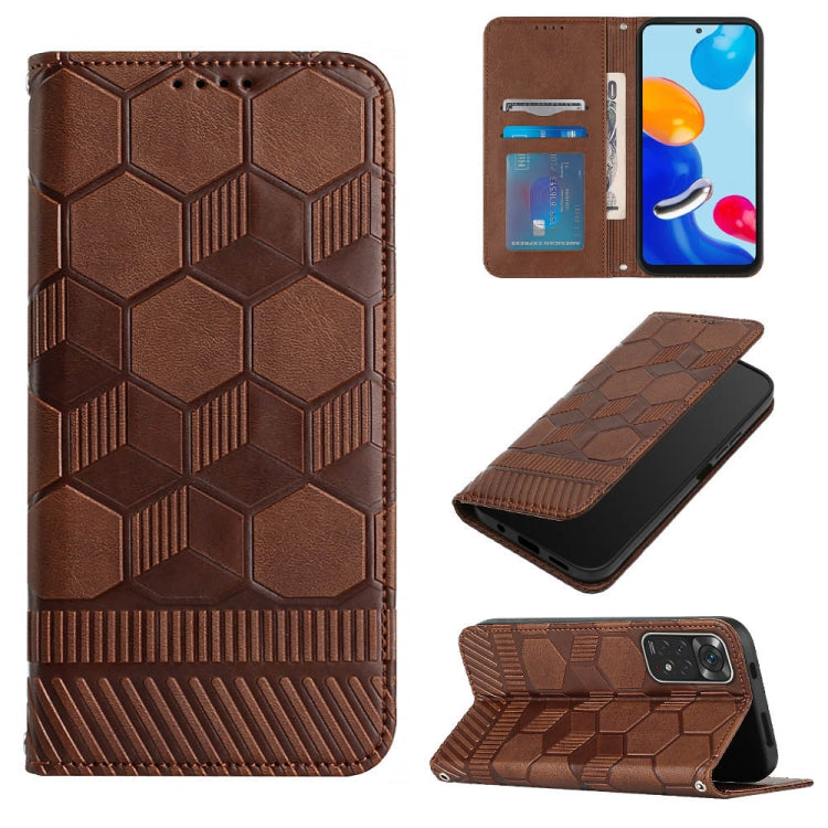 Football Texture Magnetic Leather Flip Phone Case, For Xiaomi Redmi 10C / 10 India, For Xiaomi Redmi 10A, For Xiaomi Redmi Note 11 Global 2022 / Note 11S 4G, For Xiaomi Redmi Note 11 Pro 5G / 4G Global 2022 / Note 11 Pro+ India                         ...