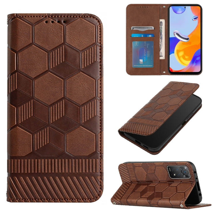 Football Texture Magnetic Leather Flip Phone Case, For Xiaomi Redmi 10C / 10 India, For Xiaomi Redmi 10A, For Xiaomi Redmi Note 11 Global 2022 / Note 11S 4G, For Xiaomi Redmi Note 11 Pro 5G / 4G Global 2022 / Note 11 Pro+ India                         ...