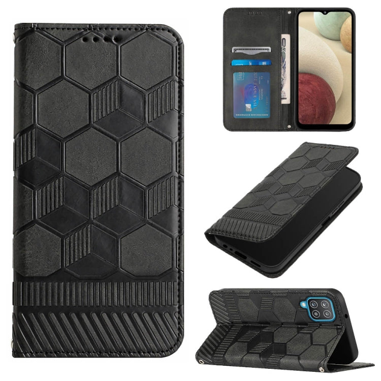 Football Texture Magnetic Leather Flip Phone Case, For Samsung Galaxy A03 164mm, For Samsung Galaxy A03s 164mm India, For Samsung Galaxy A03s 165.8mm US Version, For Samsung Galaxy A03s 166.5mm EU Version, For Samsung Galaxy A12 5G / M12 / F12         ...