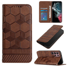 Load image into Gallery viewer, Football Texture Magnetic Leather Flip Phone Case, For Samsung Galaxy S22+ 5G, For Samsung Galaxy S22 Ultra 5G, For Samsung Galaxy A03 166mm, For Samsung Galaxy A13 4G