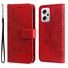 Load image into Gallery viewer, 7-petal Flowers Embossing Leather Case, For Xiaomi Redmi K40S / Poco F4, For Xiaomi Redmi Note 11T Pro/Poco X4 GT