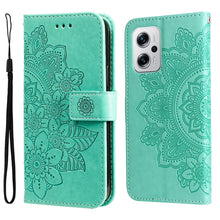 Load image into Gallery viewer, 7-petal Flowers Embossing Leather Case, For Xiaomi Redmi K40S / Poco F4, For Xiaomi Redmi Note 11T Pro/Poco X4 GT