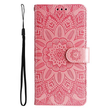 Load image into Gallery viewer, Embossed Sunflower Leather Phone Case, For Xiaomi Redmi K40S / Poco F4, For Xiaomi Redmi Note 11T Pro/Poco X4 GT, For Infinix Hot 12, For Infinix Hot 12 Play, For Infinix Smart 6