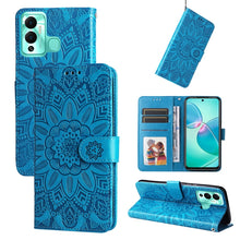Load image into Gallery viewer, Embossed Sunflower Leather Phone Case, For Xiaomi Redmi K40S / Poco F4, For Xiaomi Redmi Note 11T Pro/Poco X4 GT, For Infinix Hot 12, For Infinix Hot 12 Play, For Infinix Smart 6