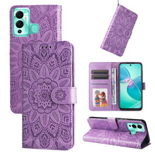 Load image into Gallery viewer, Embossed Sunflower Leather Phone Case, For Xiaomi Redmi K40S / Poco F4, For Xiaomi Redmi Note 11T Pro/Poco X4 GT, For Infinix Hot 12, For Infinix Hot 12 Play, For Infinix Smart 6