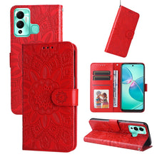 Load image into Gallery viewer, Embossed Sunflower Leather Phone Case, For Xiaomi Redmi K40S / Poco F4, For Xiaomi Redmi Note 11T Pro/Poco X4 GT, For Infinix Hot 12, For Infinix Hot 12 Play, For Infinix Smart 6