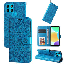 Load image into Gallery viewer, Embossed Sunflower Leather Phone Case, For Xiaomi Redmi K40S / Poco F4, For Xiaomi Redmi Note 11T Pro/Poco X4 GT, For Infinix Hot 12, For Infinix Hot 12 Play, For Infinix Smart 6